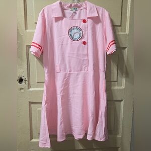 Tipsy Elves Pink Baseball Player Dress Costume *Dress Only* NWT